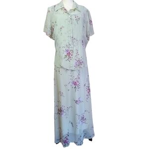 VINTAGE Cottagecore Floral Dress Size 12